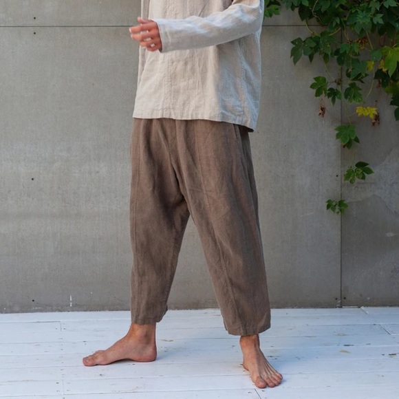 Manufacture De Lin 100% Linen Cocos Trouser Pants XS unisex - Picture 2 of 6